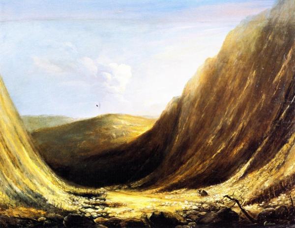 Willey House And Notch Looking South by Charles Codman