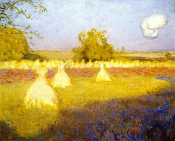 Hayfield, France by Charles Conder