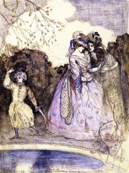 Les Premiers Conseils by Charles Conder