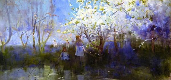 Charles Conder Orchard Scene