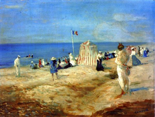 The Beach At Ambleteuse by Charles Conder