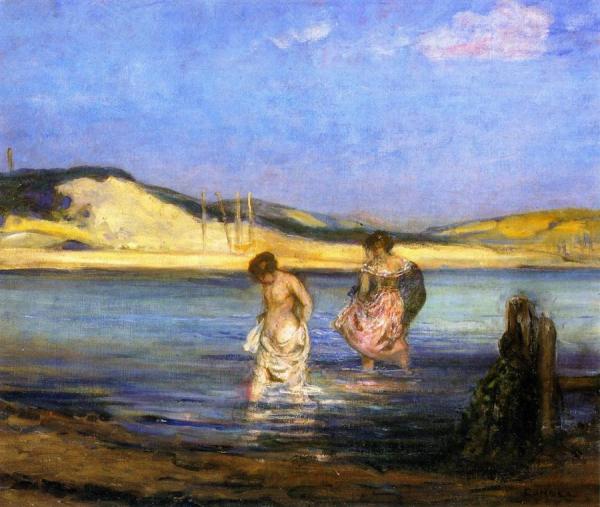Women Bathing, Swanage by Charles Conder Oil Painting Reproductions