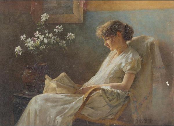 A Comfortable Corner by Charles Courtney Curran