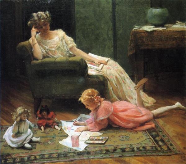 Dolly's Portrait by Charles Courtney Curran