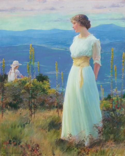 Far Away Thoughts by Charles Courtney Curran Oil Painting Reproductions
