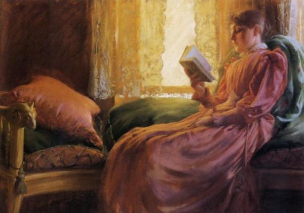 Girl Reading by Charles Courtney Curran