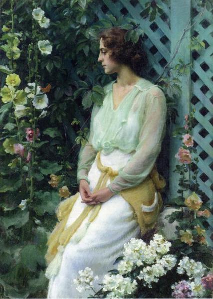 Green Lattice by Charles Courtney Curran
