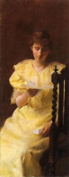 Lady In Yellow by Charles Courtney Curran