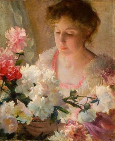 Charles Courtney Curran Peonies