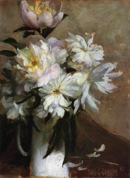 Peonies by Charles Courtney Curran