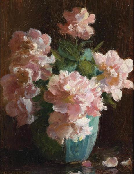 Pink Roses by Charles Courtney Curran