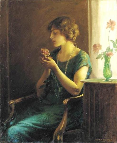 The Full Blown Rose by Charles Courtney Curran