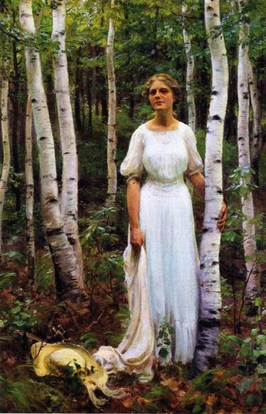 Woodland Solitude by Charles Courtney Curran