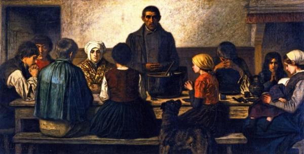 Saying Grace by Charles De Groux