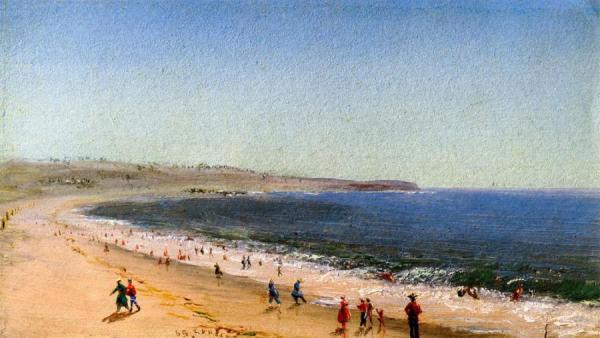 Easton's Beach, Newport, Rhode Island by Charles De Wolf Brownell