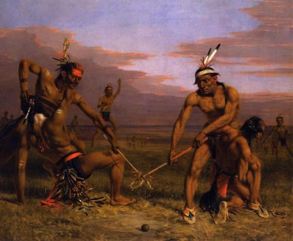 Sioux Playing Ball by Charles Deas