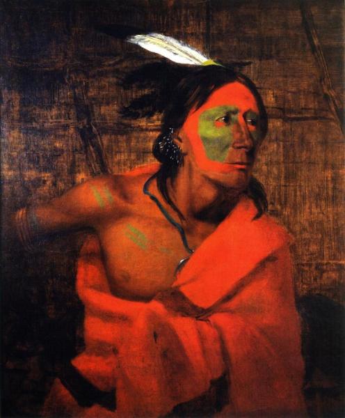 Winnebago (wa-kon-chi-hi-re-ga) In A Bark Lodge by Charles Deas Oil Painting Reproductions