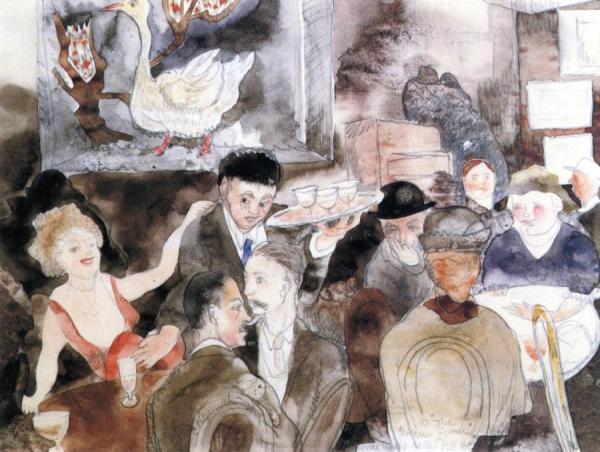 At The Golden Swan by Charles Demuth Oil Painting Reproductions