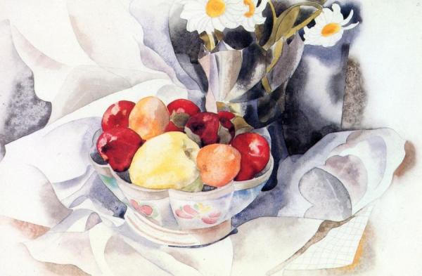 Fruit And Daisies by Charles Demuth Oil Painting Reproductions