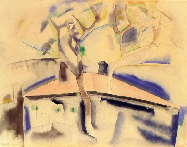 House And Tree Forms #1 by Charles Demuth
