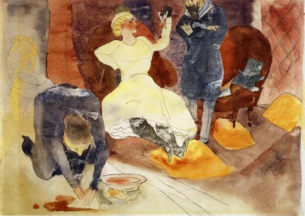 Illustration No. 8 For Zola's Nana by Charles Demuth