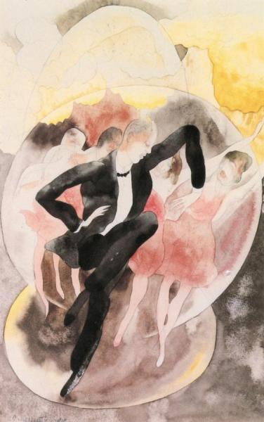 In Vaudeville: Dancer With Chorus by Charles Demuth