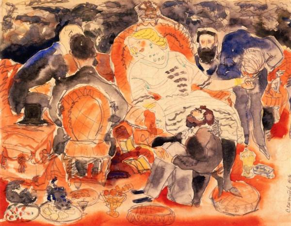 Nana And Her Men by Charles Demuth