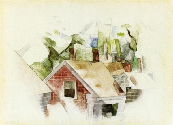 Rooftops by Charles Demuth