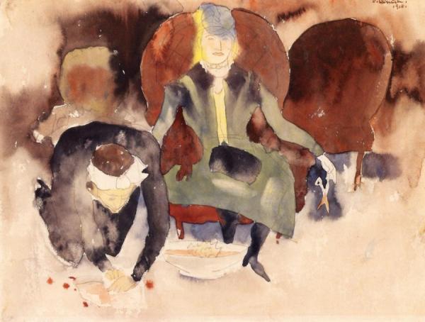 Charles Demuth Scene After Georges Stabs Himself With The Scissors