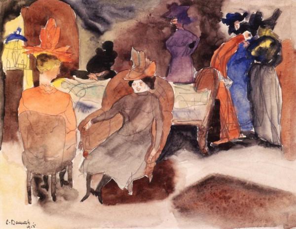 The Death Of Nana by Charles Demuth