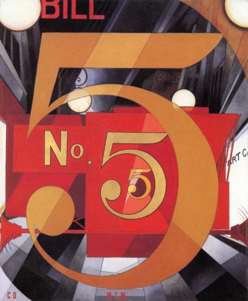 The Figure 5 In Gold by Charles Demuth
