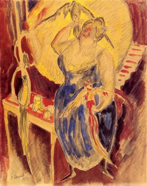Vaudeville-bird Woman by Charles Demuth