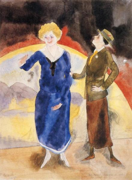 Vaudeville Comediennes by Charles Demuth