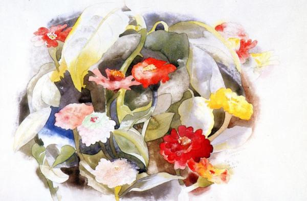Zinnias by Charles Demuth