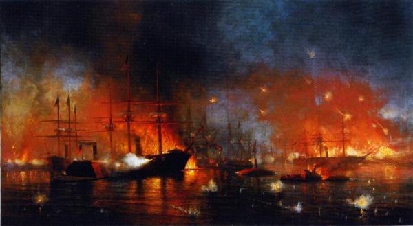 The Battle Of Fort St. Philip by Charles Dorman Robinson Oil Painting Reproductions