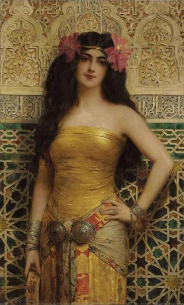 An Oriental Beauty by Charles Dubreuil