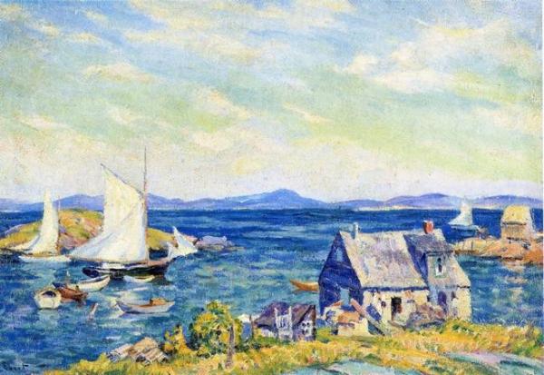 Fisherman's Hut by Charles Ebert Oil Painting Reproductions