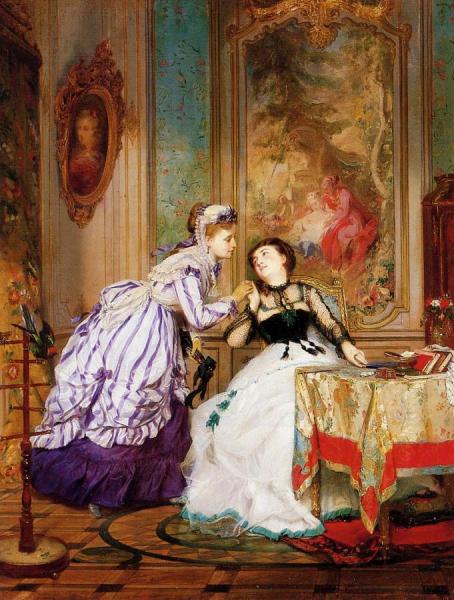 A Warm Reception by Charles Edouard Boutibonne Oil Painting Reproductions