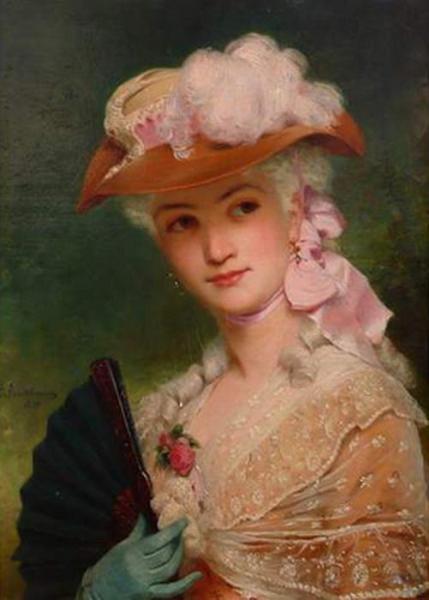 Elegand Lady by Charles Edouard Boutibonne Oil Painting Reproductions