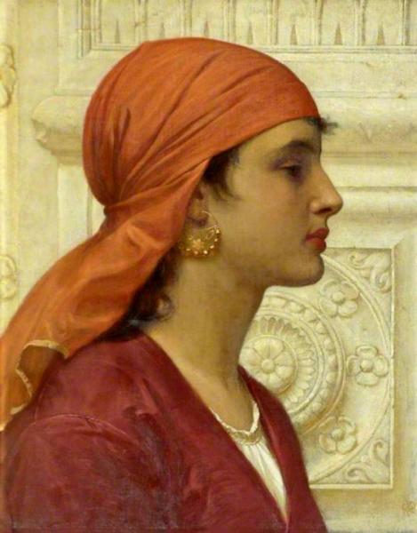 A Capri Girl by Charles Edward Perugini