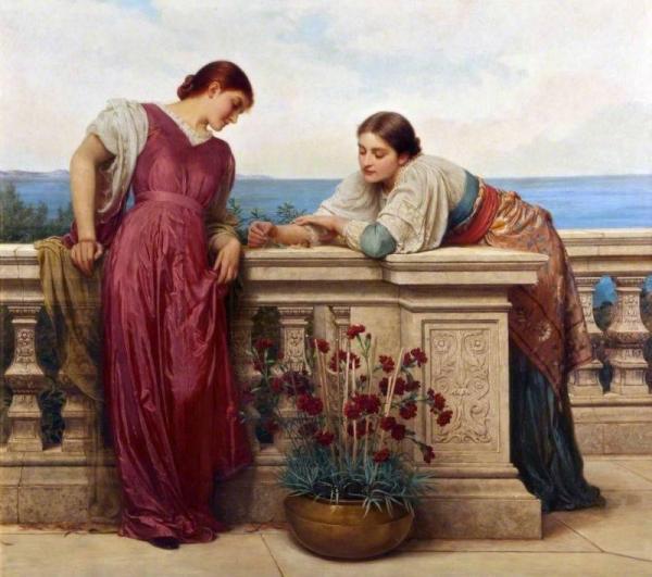 Dolce Far Niente by Charles Edward Perugini Oil Painting Reproductions