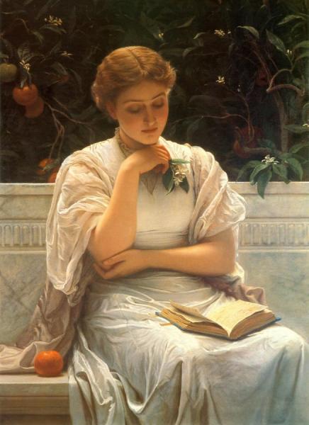 Girl Reading by Charles Edward Perugini