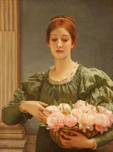 Peonies by Charles Edward Perugini