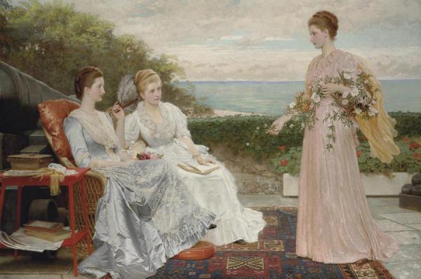 The Ramparts, Walmer Castle by Charles Edward Perugini