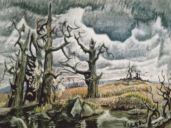 An April Mood by Charles Ephraim Burchfield Oil Painting Reproductions