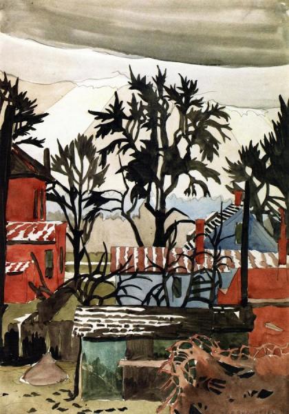 Charles Ephraim Burchfield Backyard - Late Winter