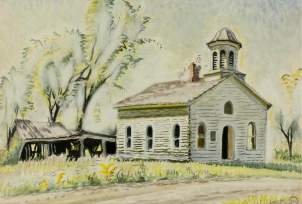Church North Of East Otto by Charles Ephraim Burchfield