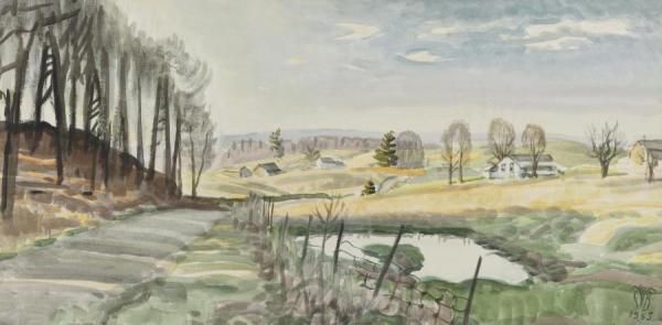 Early Spring Evening by Charles Ephraim Burchfield