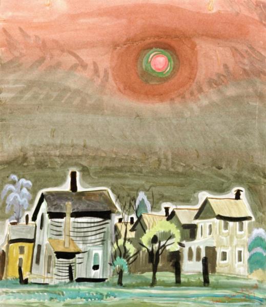 End Of Fifth St. (at Hawley Ave), Salem, Ohio by Charles Ephraim Burchfield