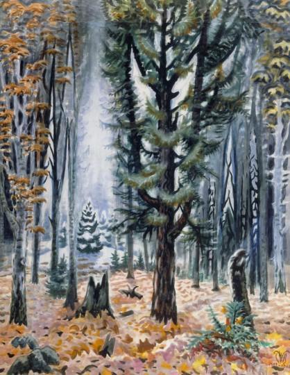 Hemlock In November, 1947-66 by Charles Ephraim Burchfield